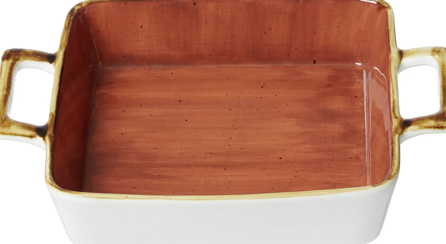Auflaufform Romo | 25 x 19 x 4,5 cm | 900 ml | terra | mit Henkel