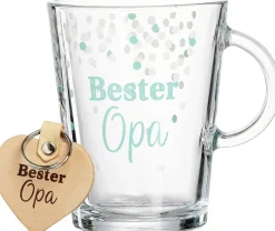 Becher Family Bester Opa | 380 ml | mit Schlüsselanhänger