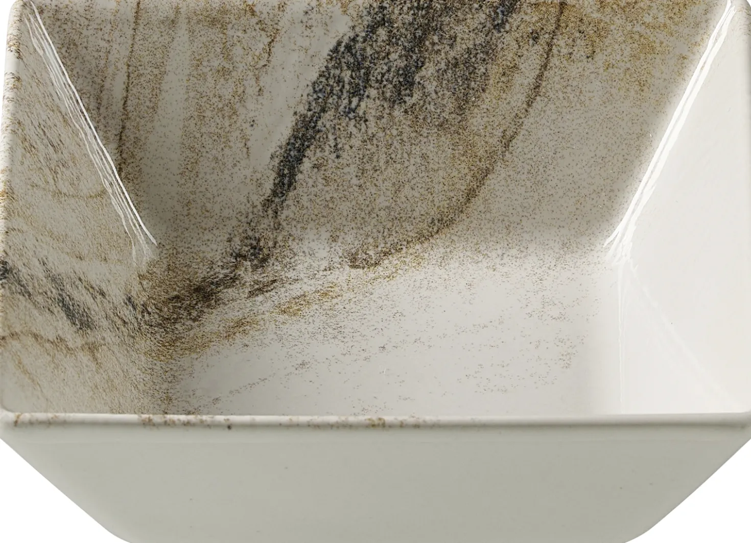 Beilagenschale Arezzo | 13 x 13 x 5 cm | braun