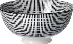 Beilagenschale Takeo Stripes | 12 x 12 x 6 cm | schwarz