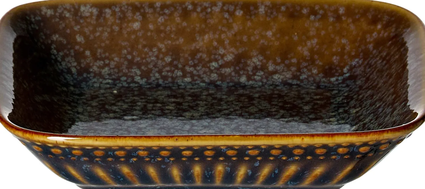 Beilagenschale Troms | 12,5 x 12,5 x 2,5 cm | terra