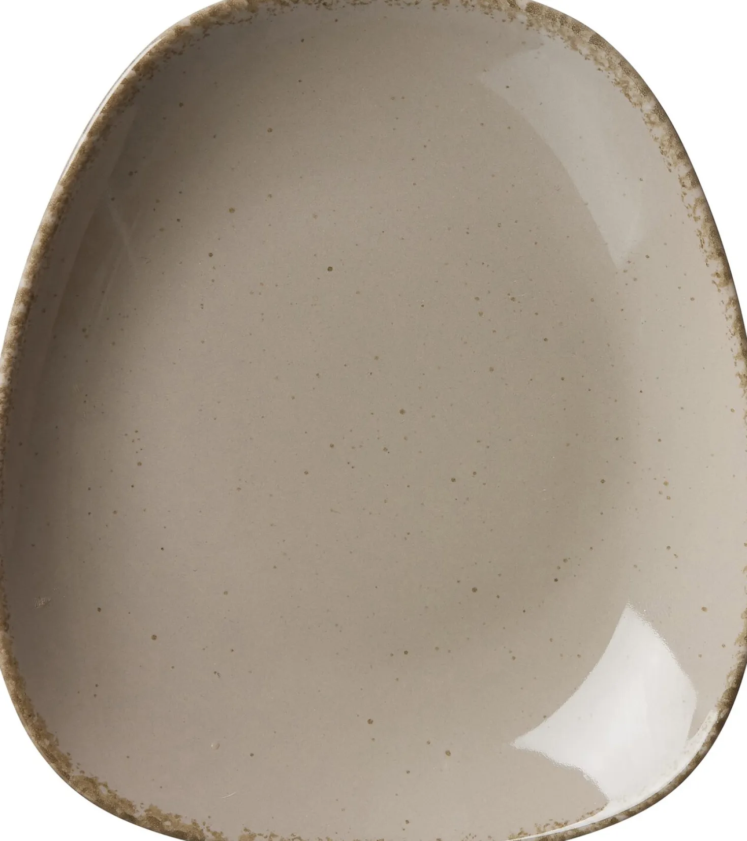 Beilagenteller Casa | 19 x 16,5 cm | grau | oval