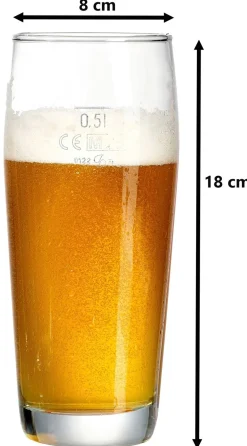 Biergläser-Set Willibecher | 6-teilig | 500 ml | geeicht