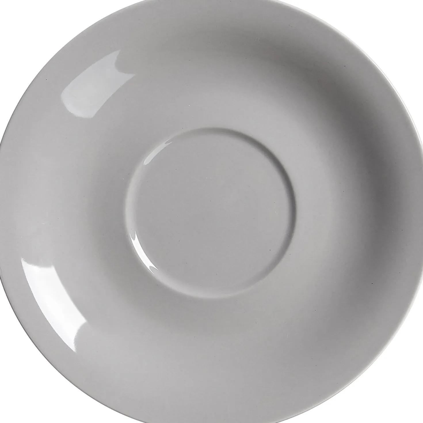 Cafe au Lait Untertasse Doppio | 17 cm | grau