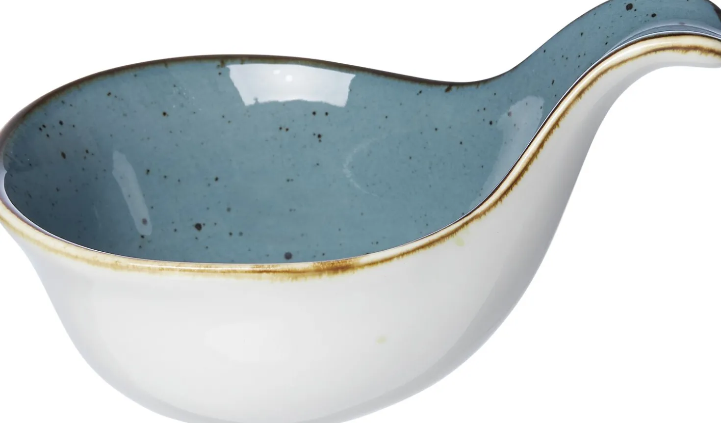 Dipschale Romo | 12 x 8 x 6,5 cm | petrol | mit Henkel
