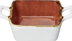 Dipschale Romo | 11 x 8 x 3,5 cm | terra | mit Henkel