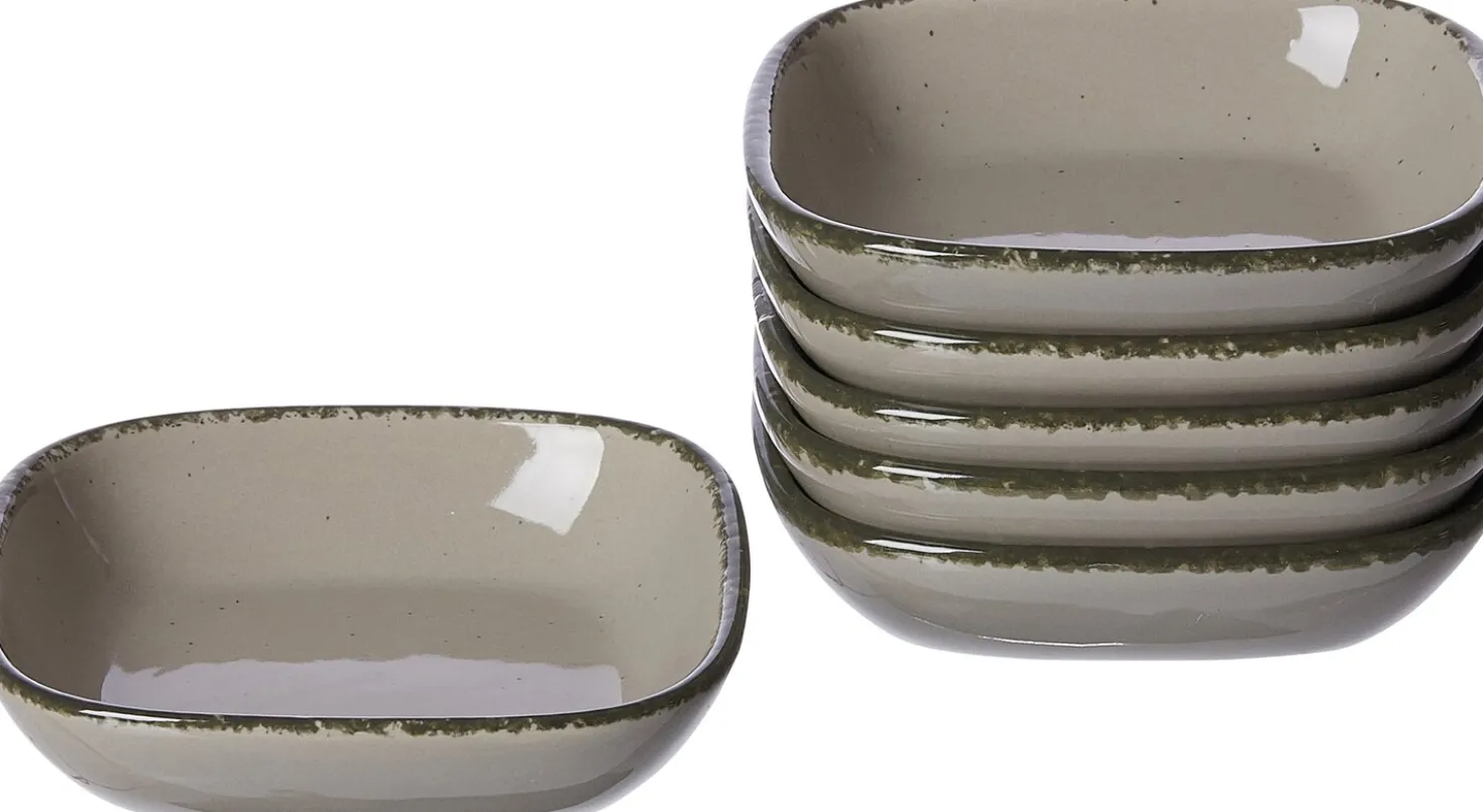 Dipschalen-Set Casa | 6-teilig | 10 x 10 cm | grau