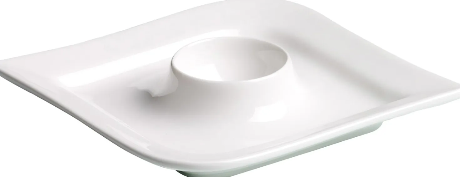 Eierbecher Melodie | 13 x 13 x 2 cm | weiss