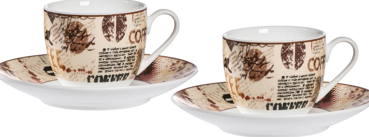 Espresso-Set Crema | 4-teilig | beige