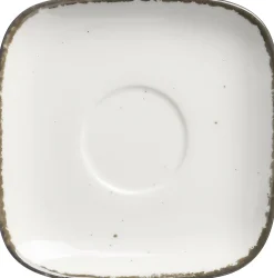 Espressountertasse Casa | 10 cm | creme | quadratisch