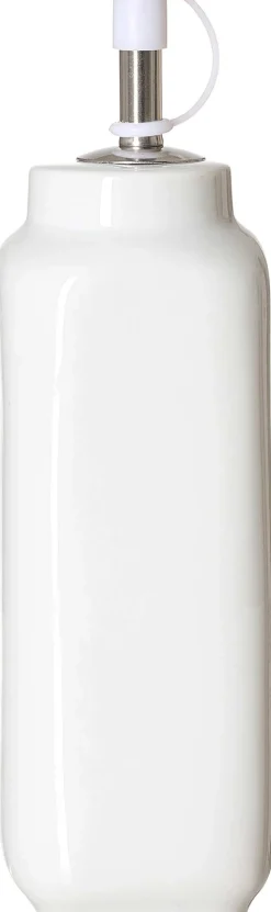 Essig + Ölflasche Bianco | 5,5 x 5,5 x 9,5 cm | weiss