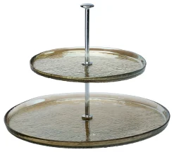Etagère Luzia | 28 x 28 x 22 cm | braun | 2-stufig