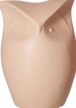 Figur Tiere Eule | 12,5 x 11,5 x 11,5 cm | creme