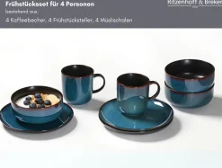 Frühstücksservice Bali | 12-teilig | blau