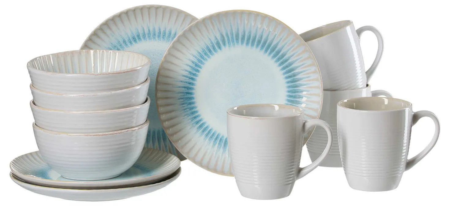 Frühstücksservice Mira | 12-teilig | blau