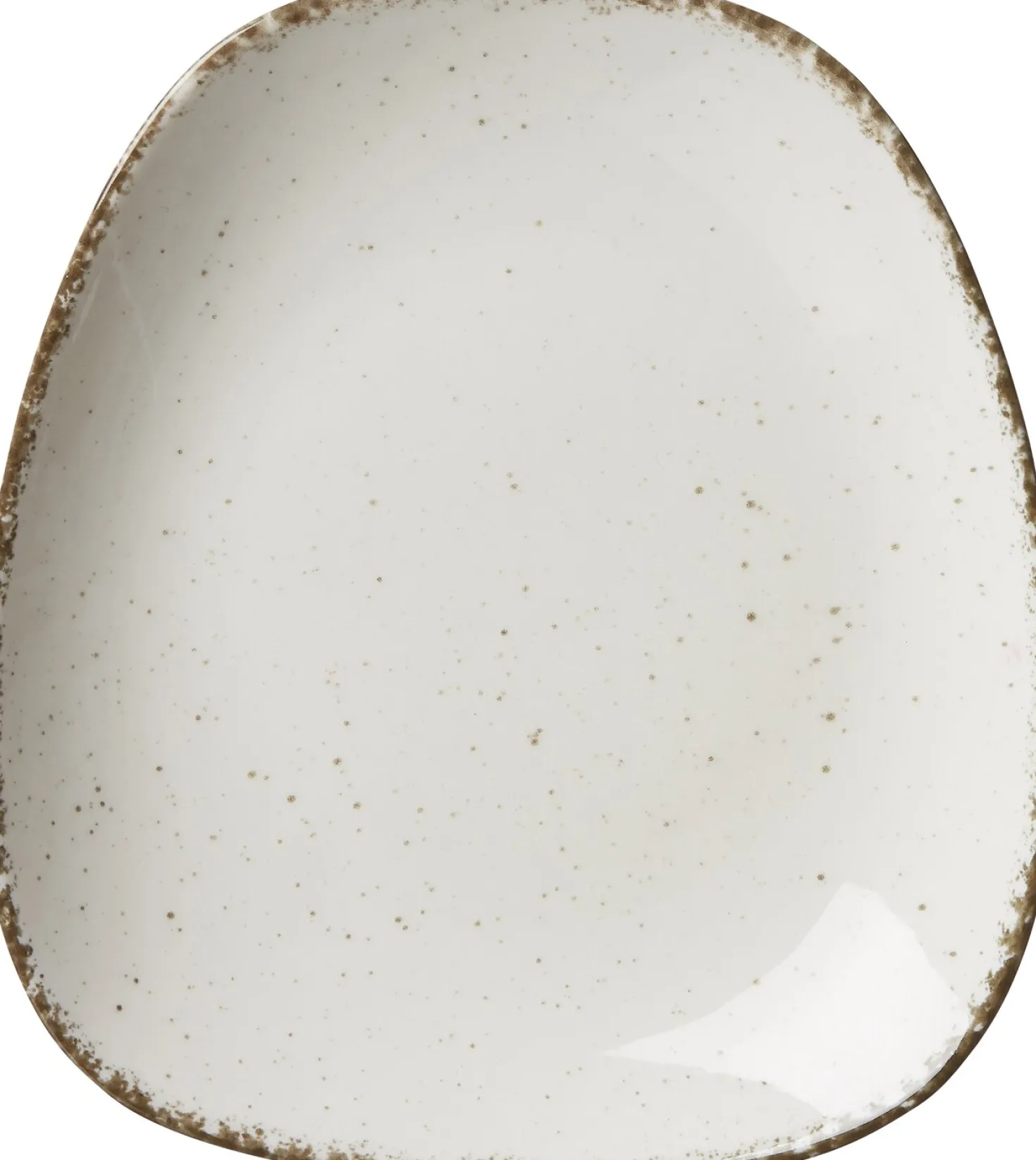 Frühstücksteller Casa | 22,5 x 20 cm | creme | oval