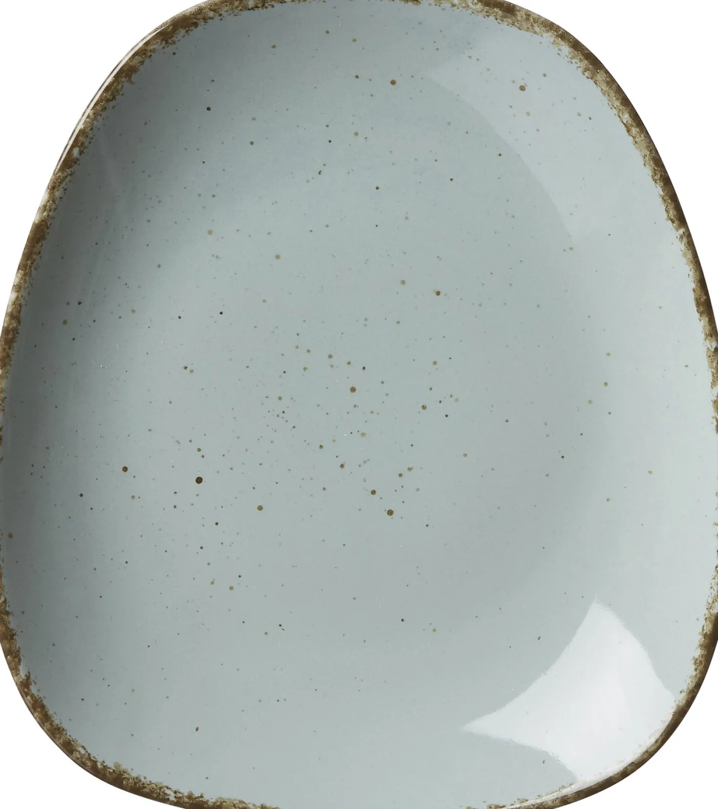Frühstücksteller Casa | 22,5 x 20 cm | blau | oval