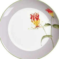 Frühstücksteller Flora Blüte Gris | 20,5 cm | grau