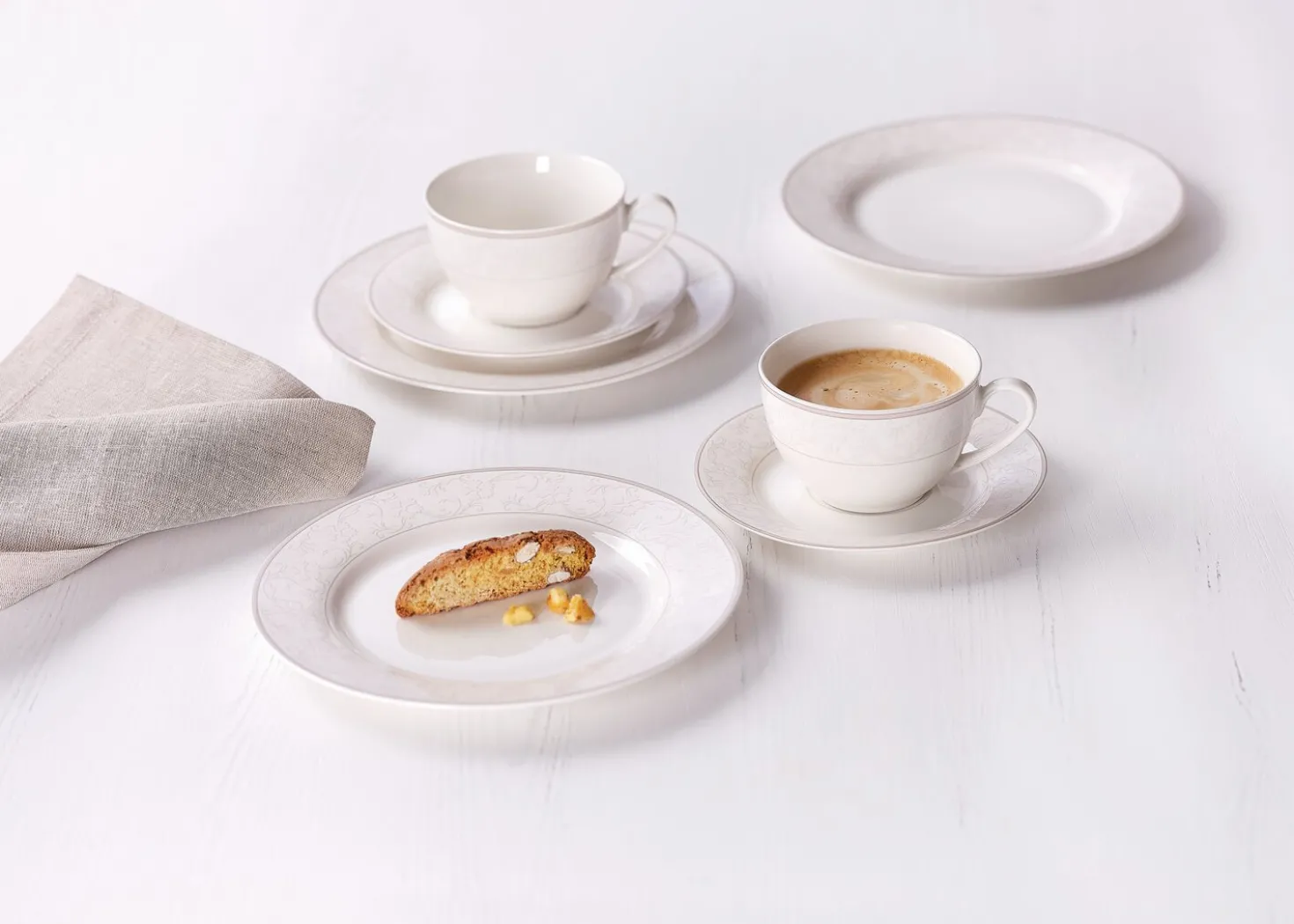 Frühstücksteller Isabella | 20,5 cm | beige