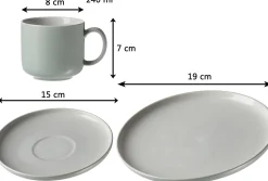 Frühstücksteller Jasper | 19 cm | mint