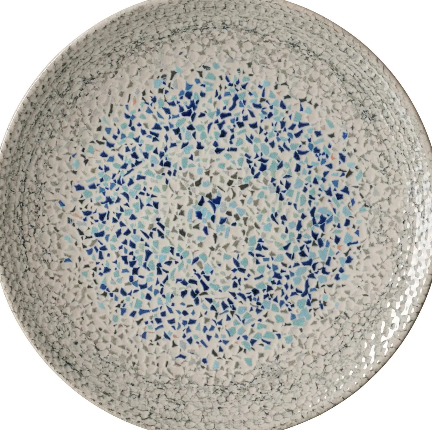Frühstücksteller Rimini Mosaik Stone | 20,5 cm | grau