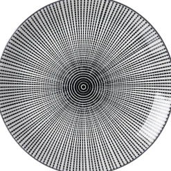 Frühstücksteller Takeo Stripes | 21,5 cm | schwarz