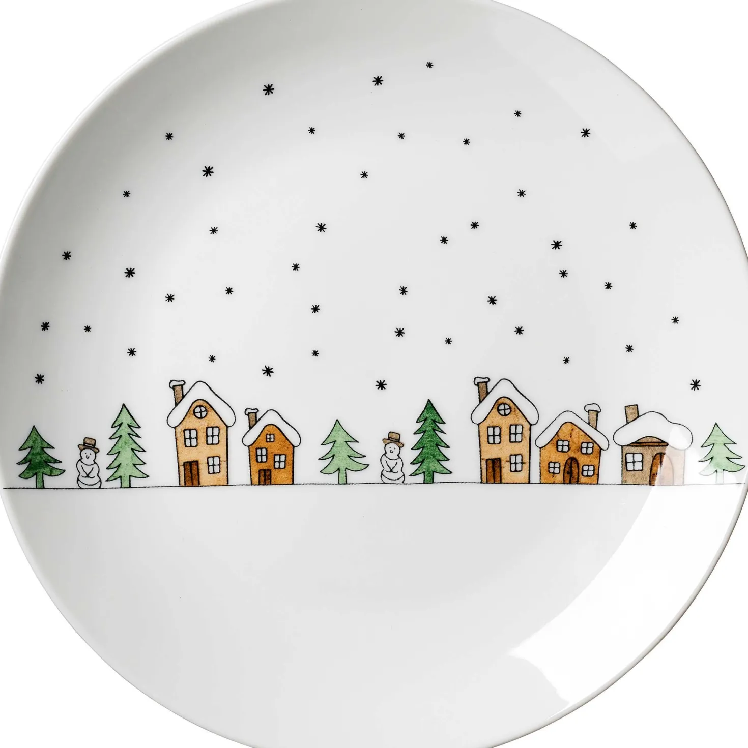 Frühstücksteller Winterdorf | 21 cm