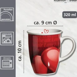 Kaffeebecher Amore | 320 ml | rot