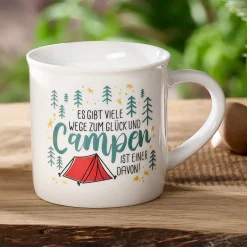 Kaffeebecher Camping Campen | 360 ml | weiss
