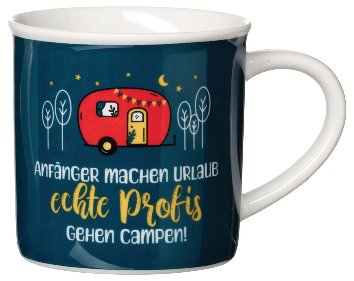 Kaffeebecher Camping Profis| 360 ml | blau