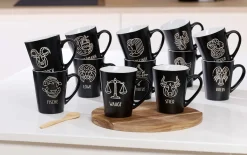 Kaffeebecher Cosmic Steinbock | 350 ml | schwarz