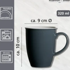 Kaffeebecher Doppio | 320 ml | anthrazit