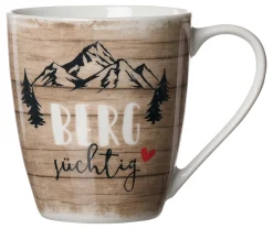 Kaffeebecher Enzian Bergsüchtig | 360 ml | braun