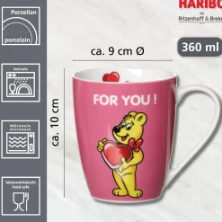 Kaffeebecher HARIBO For you | 360 ml | pink