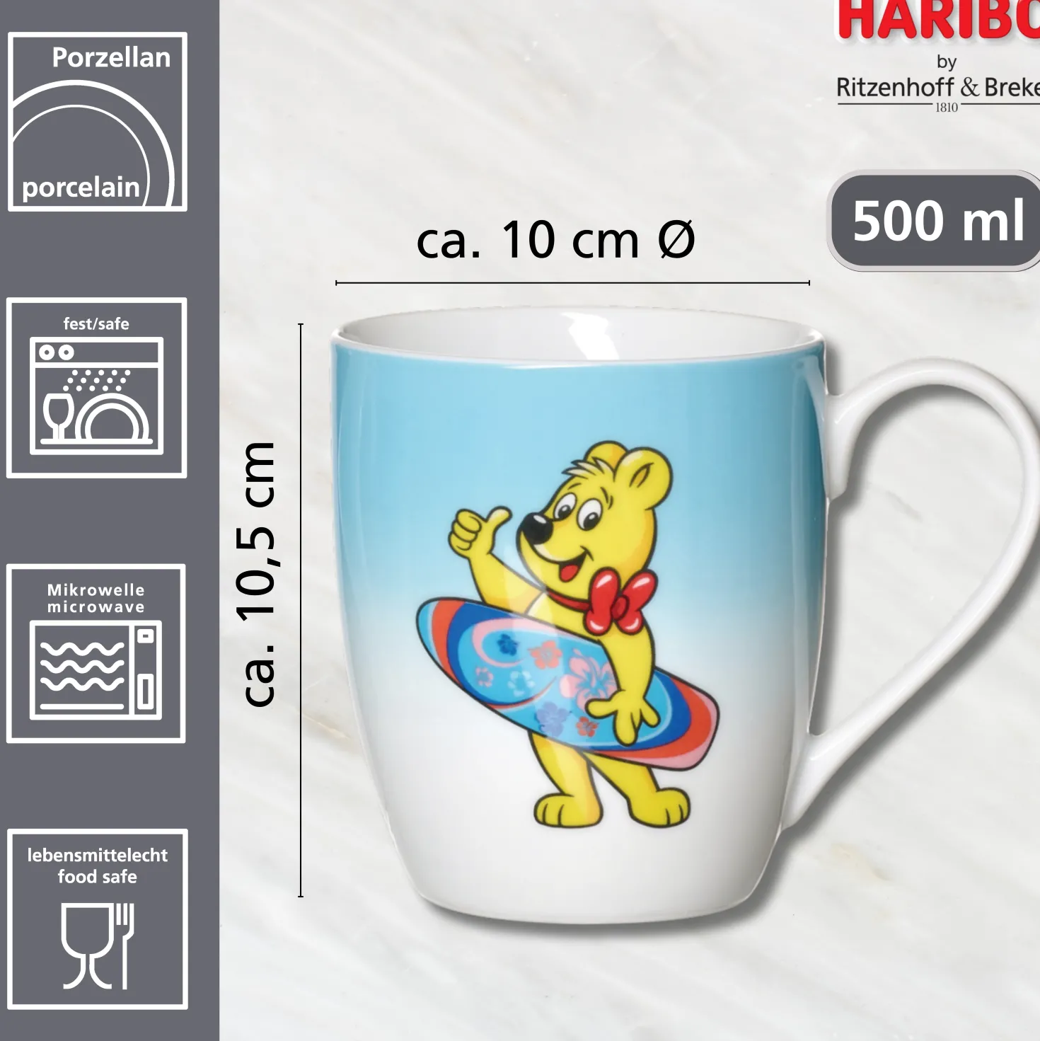 Kaffeebecher HARIBO Sport | Surfer | 500 ml