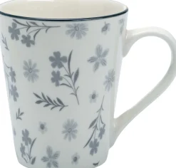 Kaffeebecher Sendai Blume | 300 ml | grau