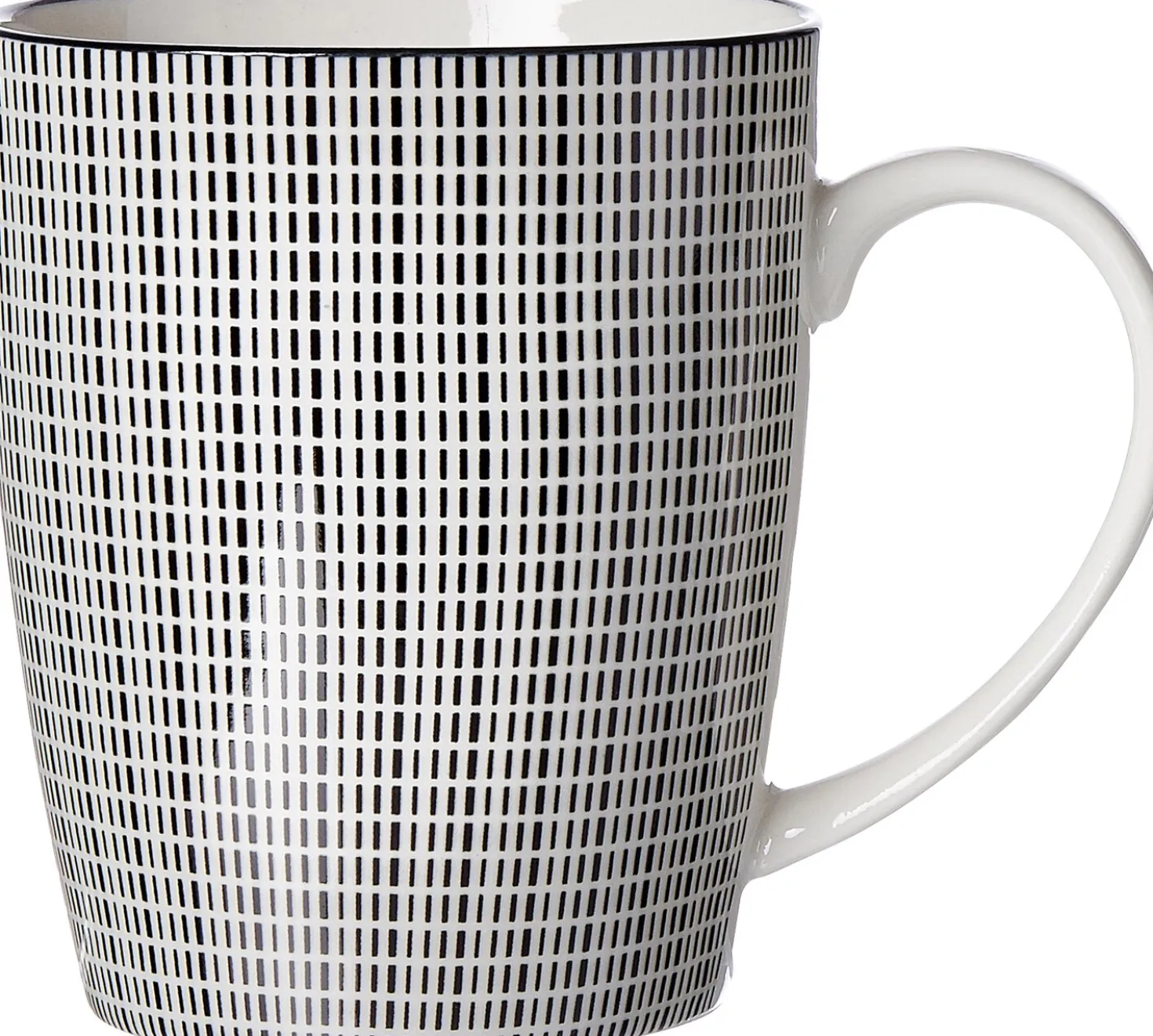 Kaffeebecher Takeo Stripes | 350 ml | schwarz