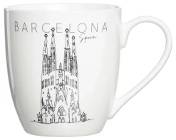 Kaffeebecher Travel Barcelona | 500 ml | weiss