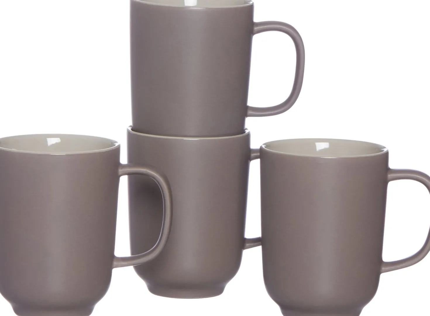 Kaffeebecher-Set Jasper | 4-teilig | 285 ml | taupe