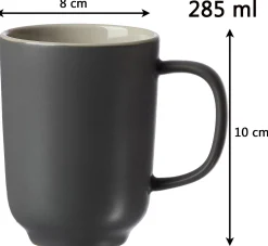 Kaffeebecher-Set Jasper | 4-teilig | 285 ml | grau