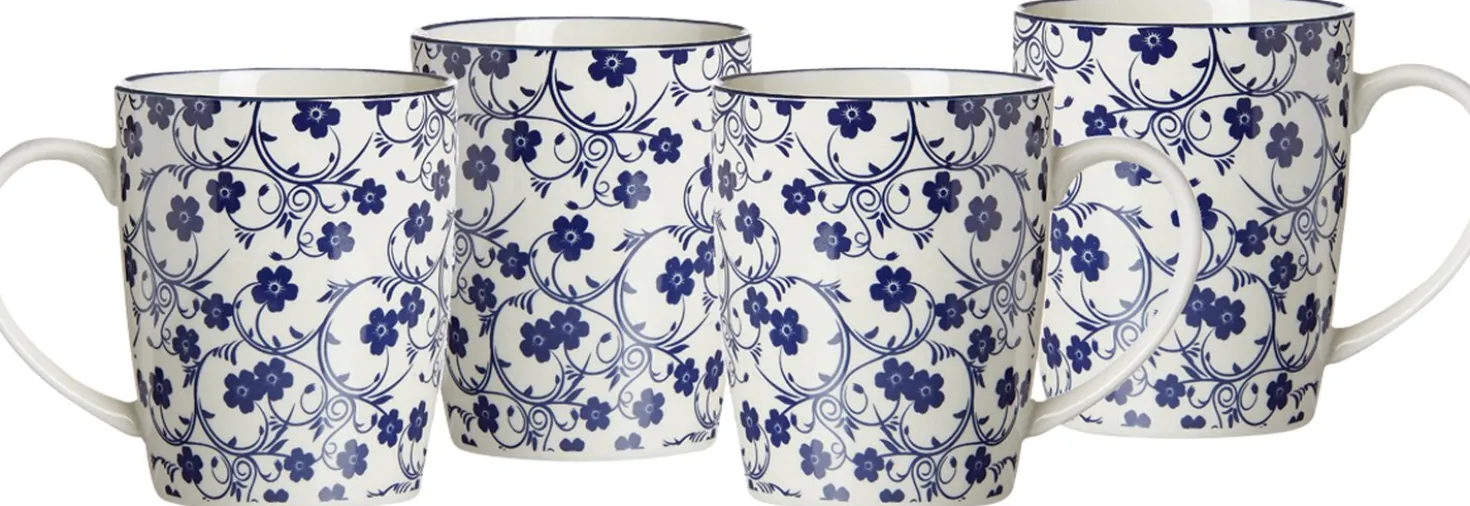 Kaffeebecher-Set Royal Sakura | 4-teilig | 350 ml | blau