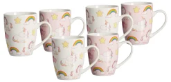 Kaffeebecher-Set Unicorn | 6-teilig | 350 ml