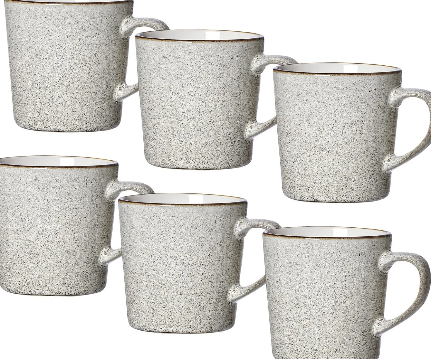 Kaffeebecher-Set Visby | 6-teilig | 400 ml | grau