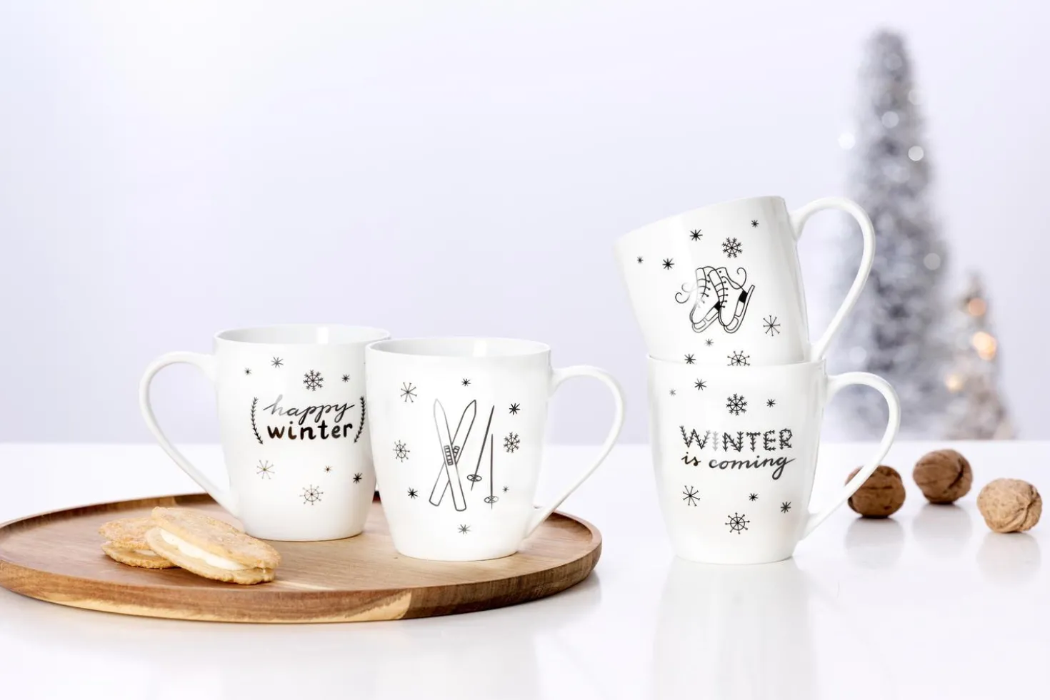 Kaffeebecher-Set Winter Is Coming | 2-teilig | 360 ml