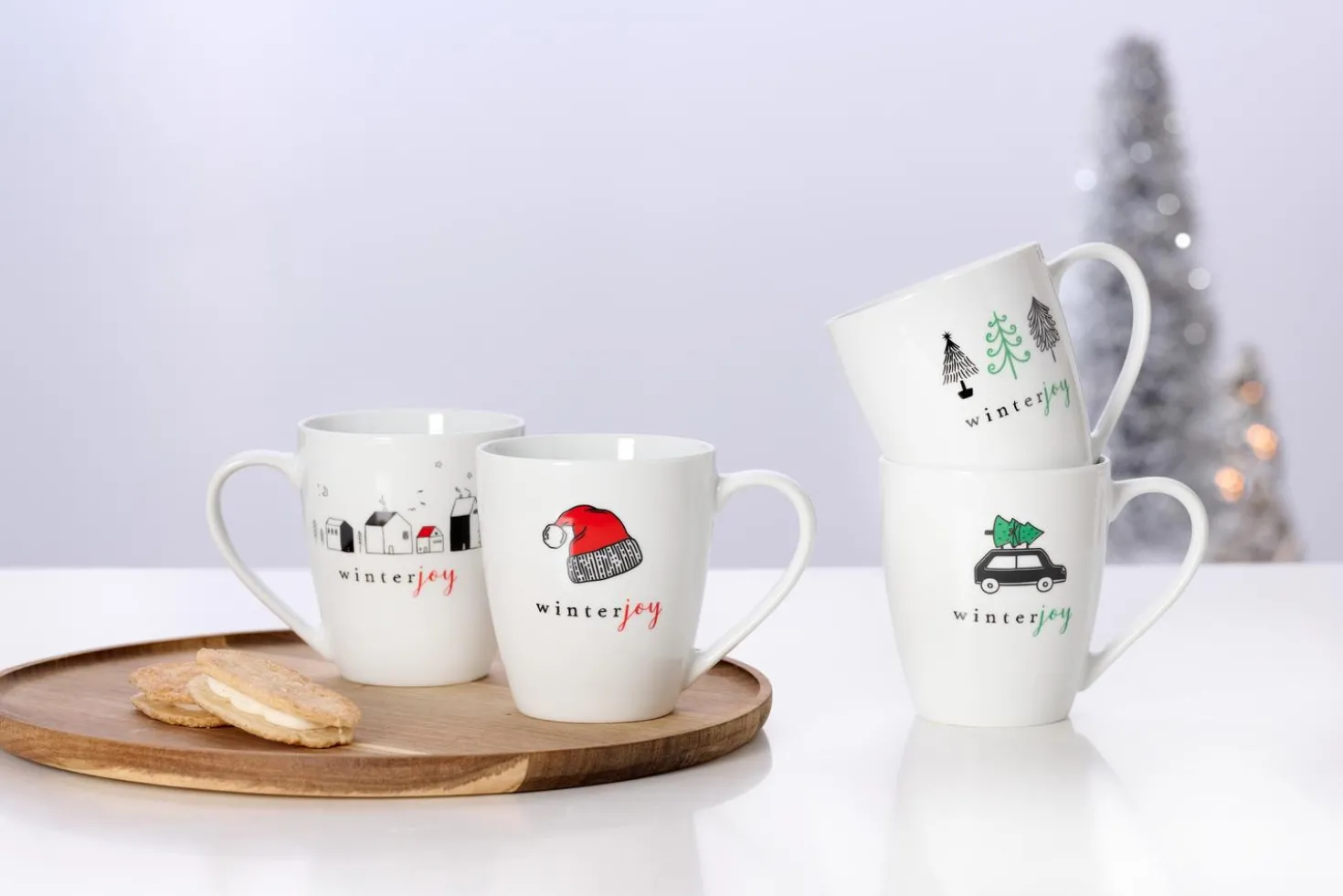 Kaffeebecher-Set Winter Joy | 2-teilig | 360 ml | red