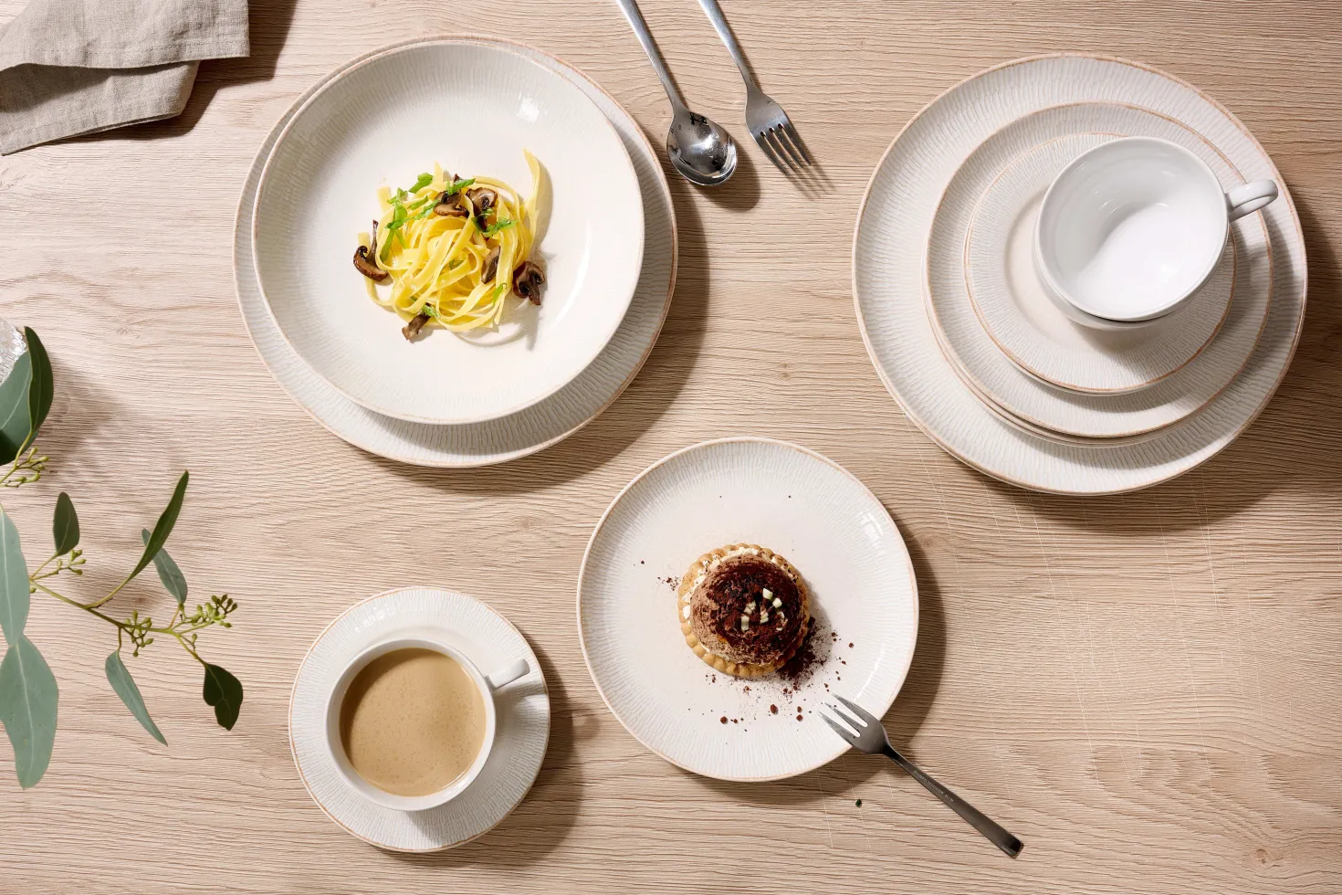 Kaffeeservice Cara | 18-teilig | beige