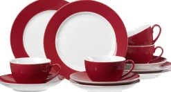 Kaffeeservice Doppio | 12-teilig | rot