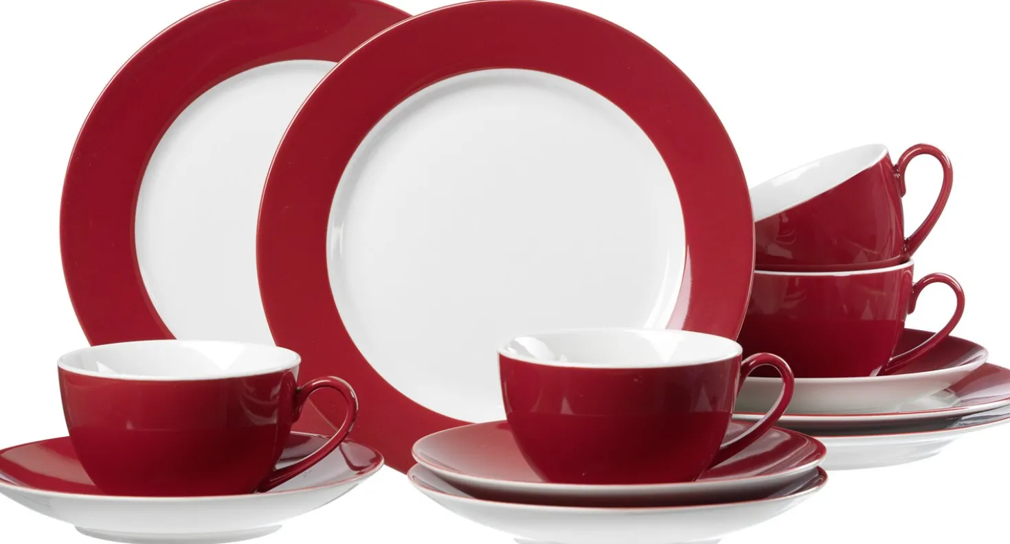 Kaffeeservice Doppio | 12-teilig | rot