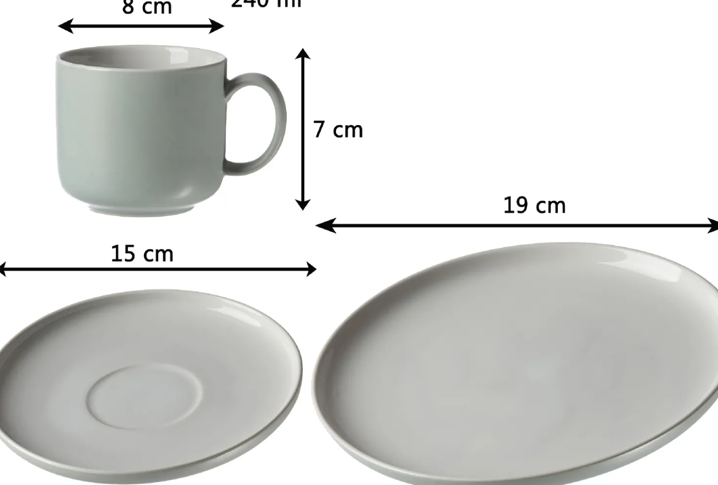 Kaffeeservice Jasper | 12-teilig | mint