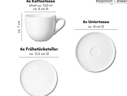 Kaffeeservice Skagen | 18-teilig | weiss
